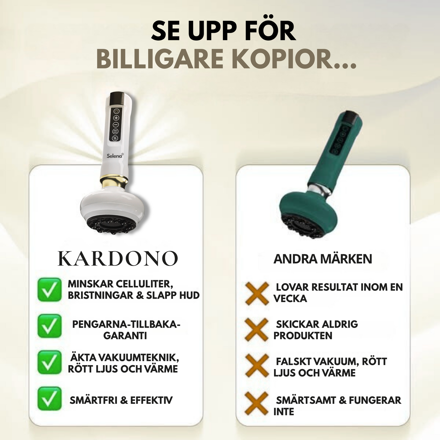 Selena® – Anti-Cellulit-Massager för slät hud